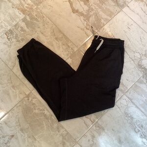 Vuori DreamKnit Boyfriend Sweatpant in Black Heather Size XS